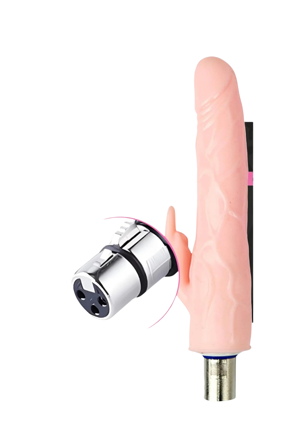  3XRL Uyumlu Tavşan G Nokta Uyarıcılı Ten Dildo Başlık 20 CM
