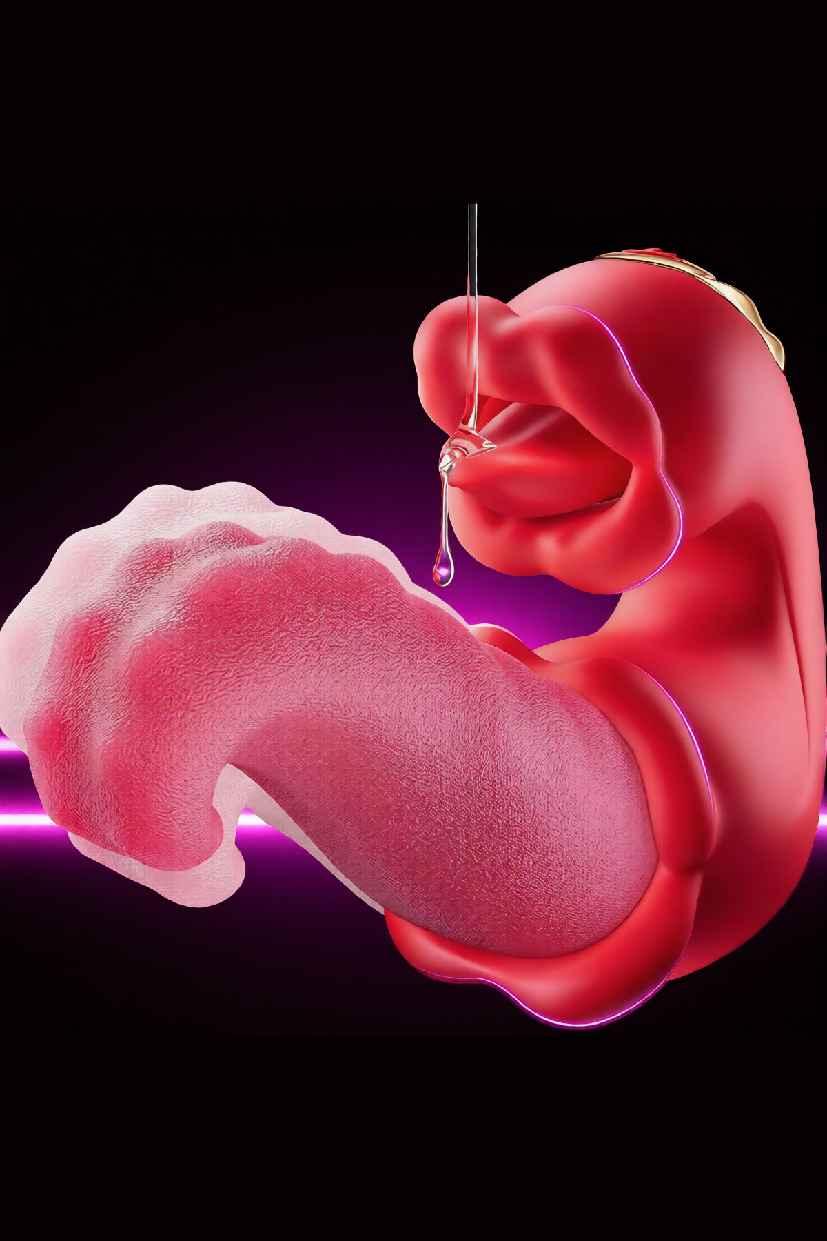 4'ü 1 Arada Yukarı Aşağı Hareketli Titreşimli G-Noktası Klitoral Uyarıcı Vibratör