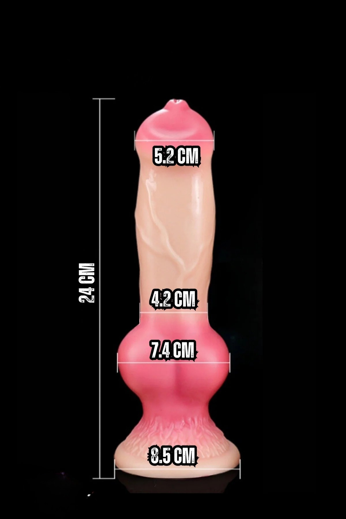 Büyük Boy Köpek Figürlü Realistik Dildo Esnek Ve Detaylı Tasarım