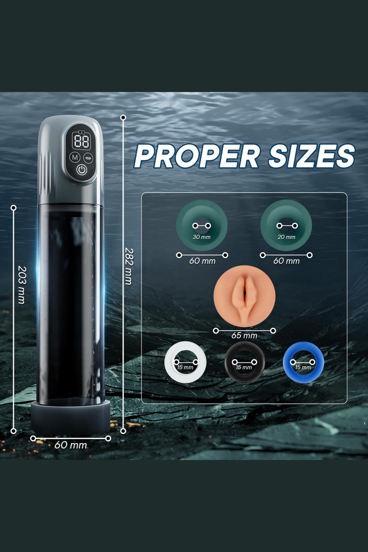 Maximizer Pro Profesyonel Ayarlı Emişli Vakum Penis Pompası