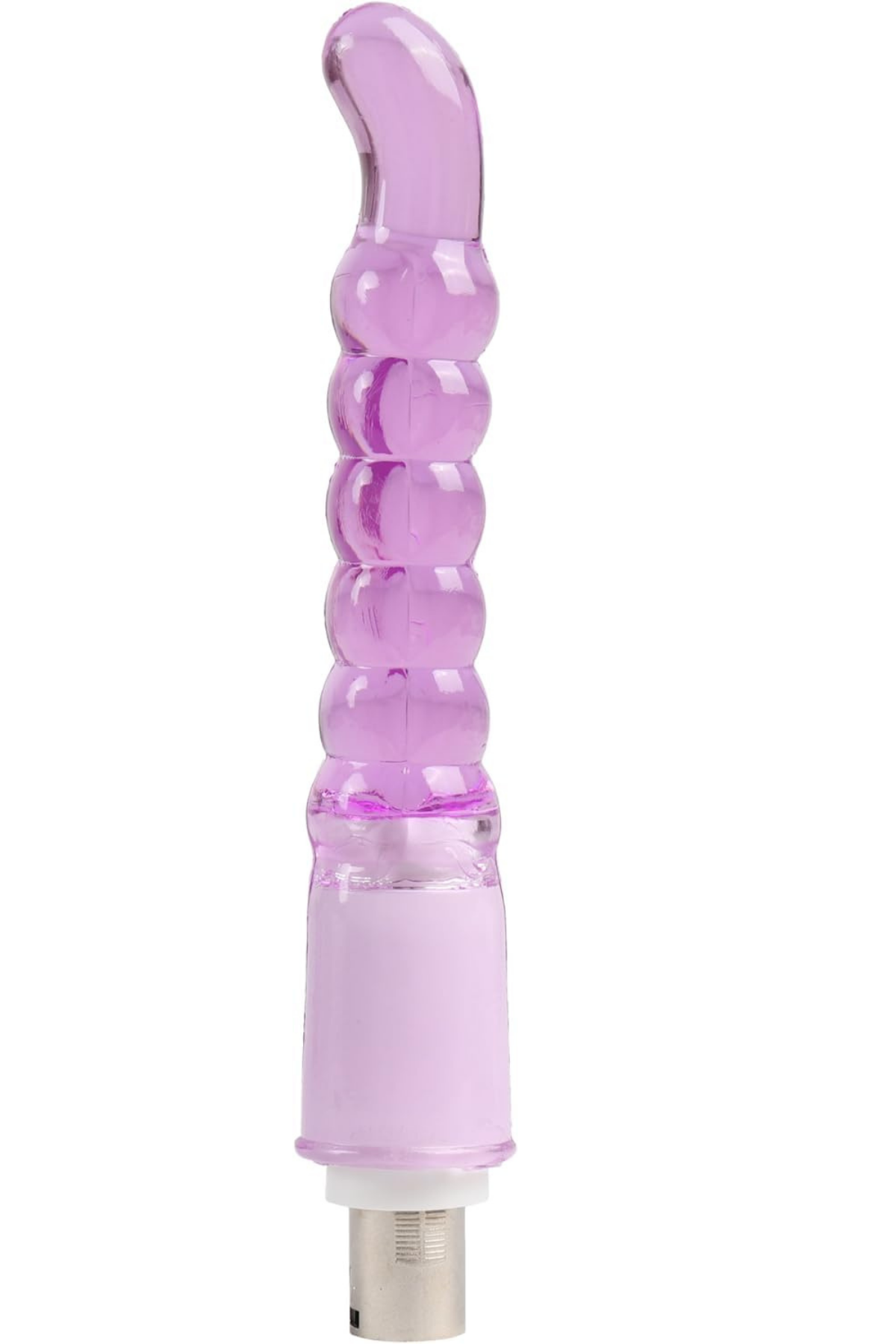  Sex Makinesi İçin Değiştirilebilir Mor Jel Dokulu Anal Plug Başlık 20 CM