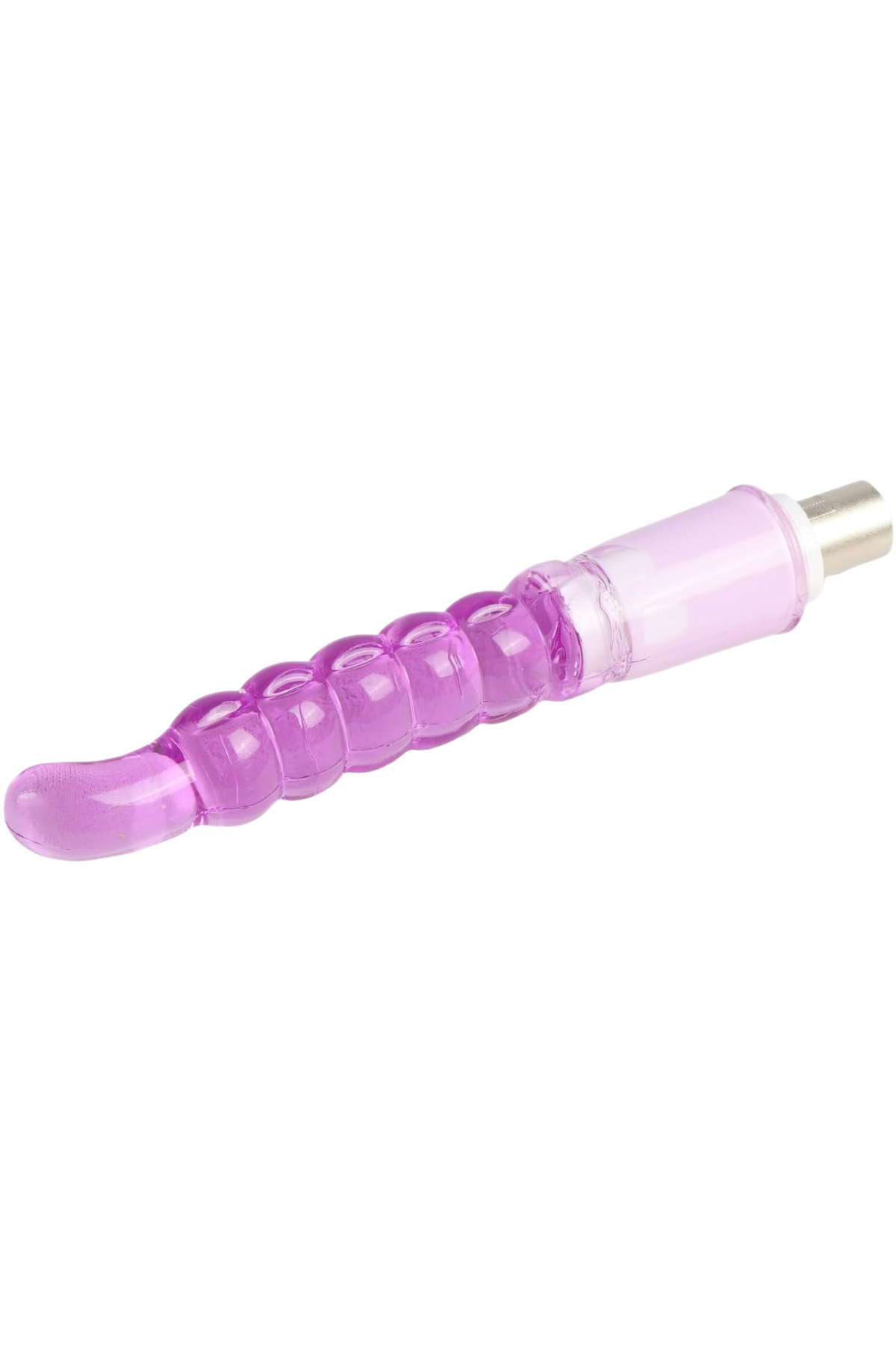  Sex Makinesi İçin Değiştirilebilir Mor Jel Dokulu Anal Plug Başlık 20 CM