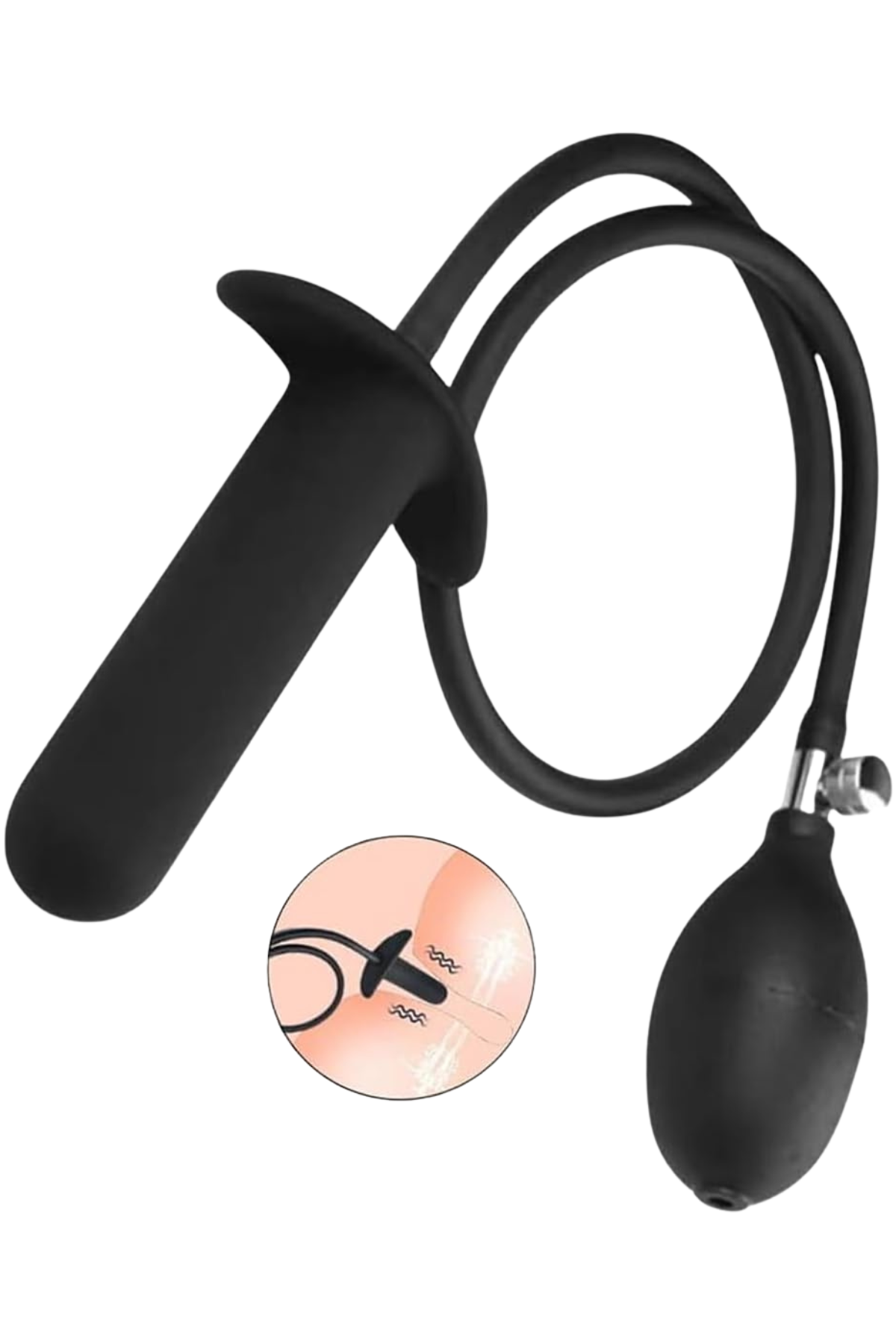 Şişirilebilir Silikon Anal Plug Genişletici Eğitim Modeli