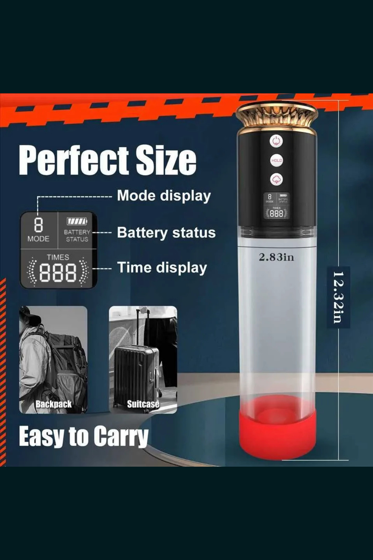 Yeni Nesil LCD Ekranlı Ölçek Göstergeli Tam Otomatik Emişli Penis Pompası